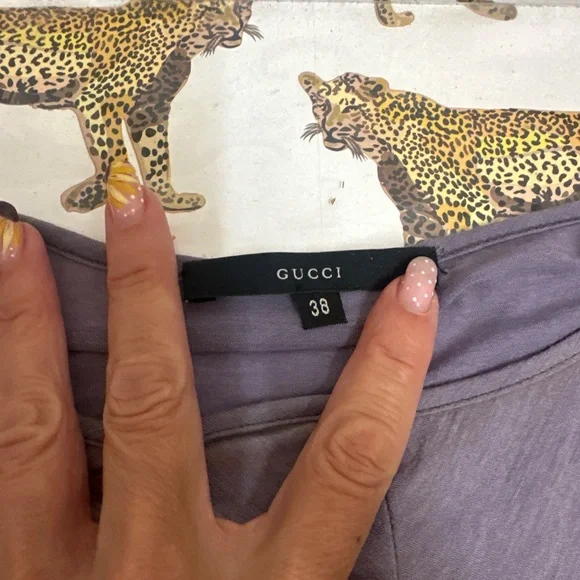 Gucci lavender blouse - size 38 - Picture 2 of 6